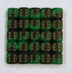 15mm Oblivion Spot Dice - Pack of 25 Green